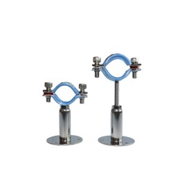 AKIHISA 3/4 Inch Wall Mount Ceiling Mount Pipe Support Ring Hanger,2 PCS Adjustable Stainless Steel Pipe Bracket Clamp Range 15-19mm(50+50mm)