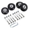 OwnMy Set of 4 Replacement Rubber Swivel Caster Wheels for