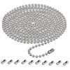 BYTLEOUTJ 2pcs 4.5mm Stainless Steel Roller Blind Beaded Pull Chain