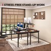 SANODESK 32'' Height Adjustable Standing Desk Converter, Switch Sit to