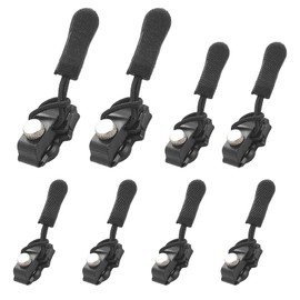 8PCS Zipper Repair Kit,3 Sizes Replacement Instant Fix Zipper Repair Kit for Backpacks Luggage Jackets Coats Zip