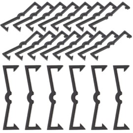 50pcs Storing Black Locks Plastic Clip Portable Pegboard Clips Organizer Fastening Accessories Display Secure Hook Fixer Locking and Board Accessories, Retainers Peg for