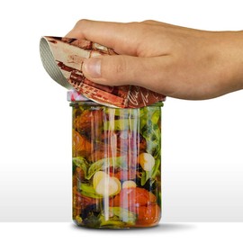 New York City Statue Liberty Tile Collage Round Rubber Non-Slip Jar Gripper Lid Opener