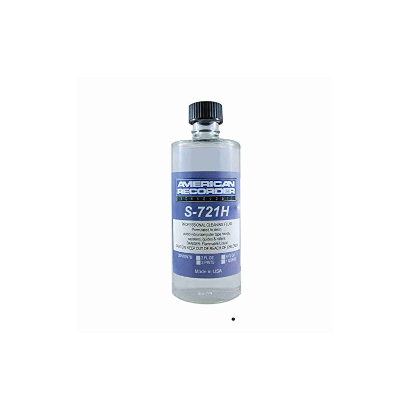 American Recorder Technologies S-721H-4 Pro Tape Head Cleaner Fluid 4oz
