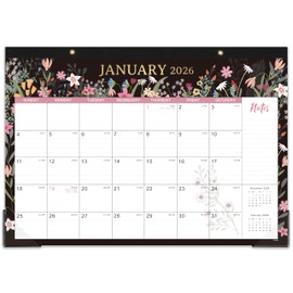 Desk Calendar 2026-2026 Desk/Wall Calendar, January - December 2026 Calendar, 12'' x 17'', with Large Ruled Blocks