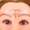 100pcs / set desechable regla de ceja maquillaje Microblading ceja