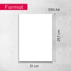 Set of 5 Polystyrene Panels White I DIN A4 Plastic