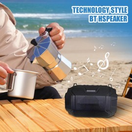 Portable Wireless Speaker,Wireless Music Speaker Portable - Modern Deep Bass Surround Equipment for Backyard Living Room Bedroom Kitchen Entertainment