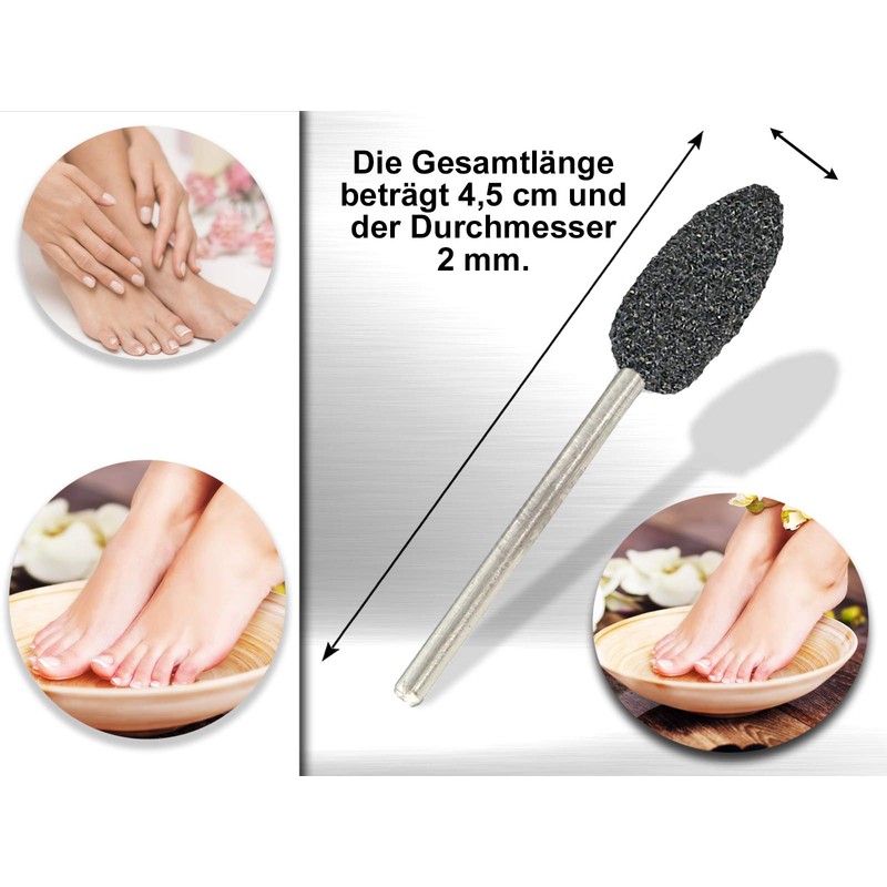 Ceramic cutter for quick callus removal, corneal sander, foot care