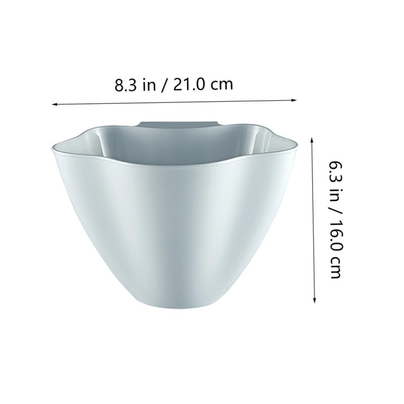 Cabilock 3-Pack Hanging Trash Cans, Plastic, Rectangular, 4.785L Capacity, Pink,