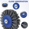 EXLECO M14 Round Brush Nylon Brush Sanding Brush for Angle