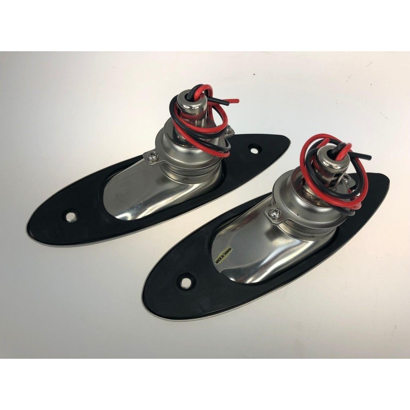 Pactrade Marine Boat Navigational Side Bow Tear Drop Lights Stainless