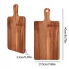 Large Acacia Wood Cutting Board with Handle, 16 x 8