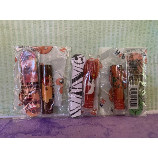 Set Avon fall Halloween Autumn Lip Balm & Nail File