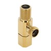 Zerodis Shut-off Valve, Brass Hot Cold Water Valve, Stopcock, Angle