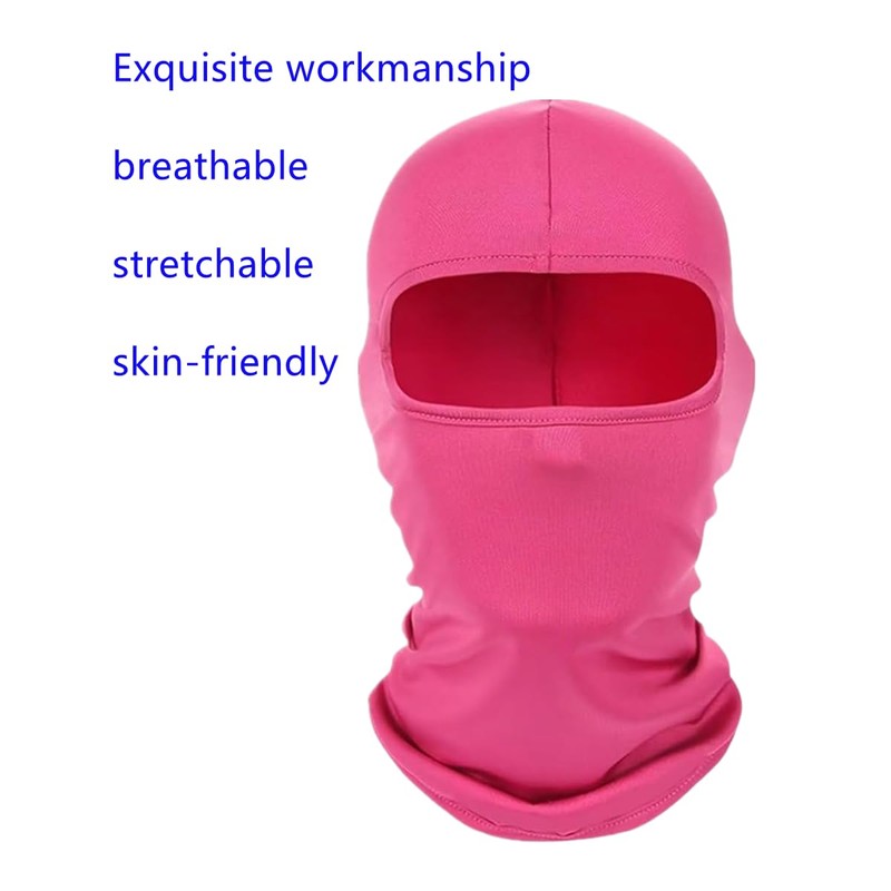 Pink Balaclava Ski Mask Head Mask Full Face Mask Windproof