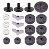 Unbranded 18pcs/Set Drum Accessories Felt Pad/Wing Nut/Cymbal Sleeve Base for