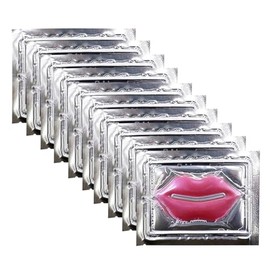 30 Mascarillas Labiales De Colágeno En Láminas Para Labios Secos, Mascarillas Labiales En Gel Para Eliminar La Piel Muerta, Hidratar Y Aclarar Las Líneas De Los Labios(30 Unidades, Rojo Sandí