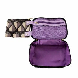 Anna Sui 001223-0001-01 Storage Pouch/Travel Pouch Small with Mini Pouch Chic Heart (Black) Anna Sui/Anna Sui Women's, Black