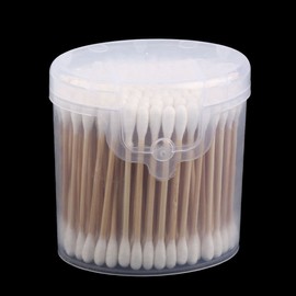 Wooden Stick Cotton Swabs Qtips XMHF Double Tipped With Cotton Heads- Multipurpose, Safe, Highly Absorbent & Hygienic