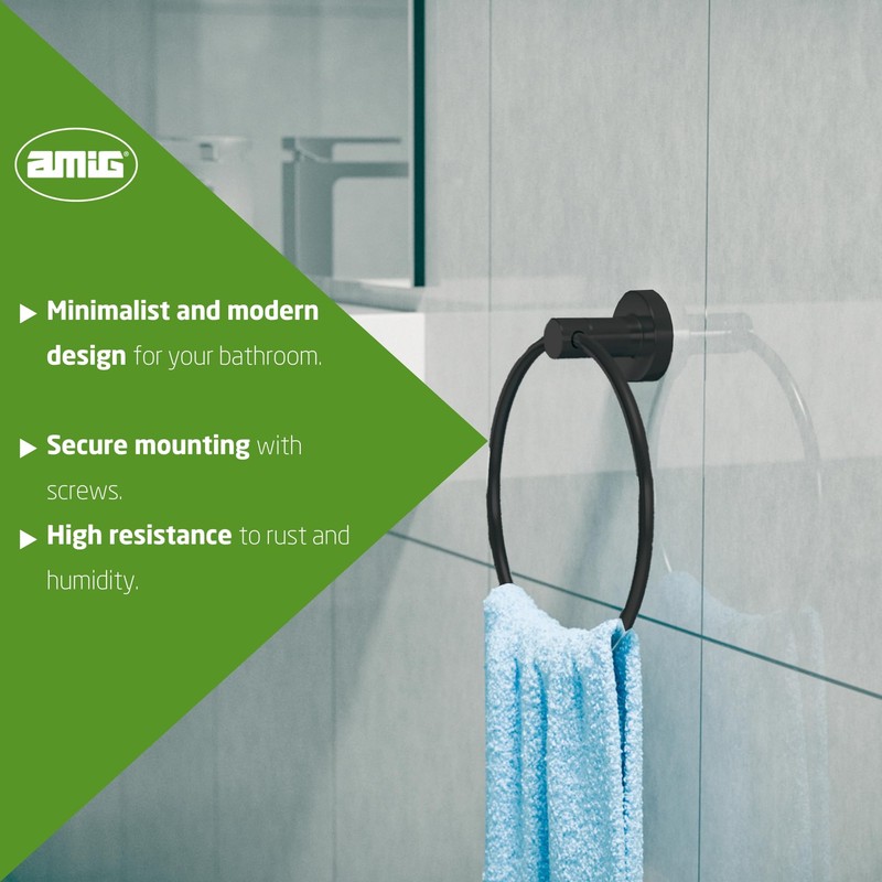Amig - Bathroom Towel Rail Mod. Gorliz-3 | Wall-Mounted Towel