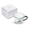 GMUNDNER KERAMIK Tea Cup Maxima Capacity 0.4 Litres Green Deer