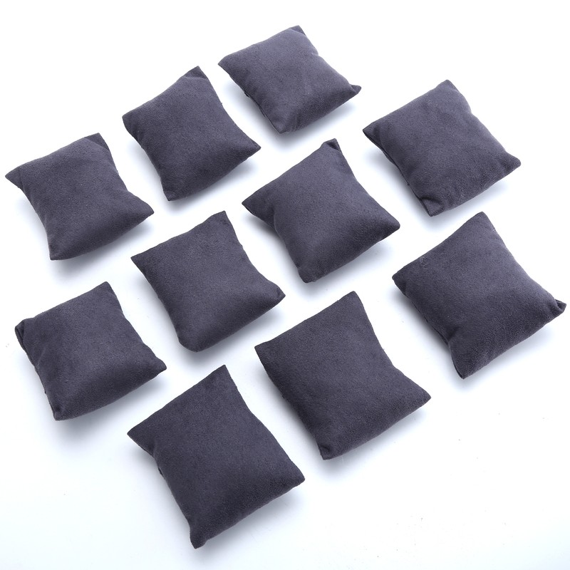 10pcs Watch Display Pillow Bracelet Holder Jewelry Cushion Accessories Gray