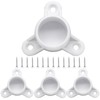 Unlorspy 4Pcs 1-1/4 Inch PVC Table Leg Cap Fittings White