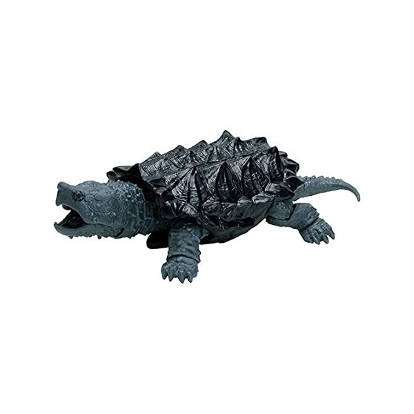 BANDAI Kame04 Ikimono Large Picture Book (4. Alligator Turtle (New Color Black Ver.) (Single Item) Capsule Toy