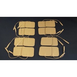 Roscoe 16 Replacement Electrode Pads for Massagers / Tens Units 2x2Inch White Cloth