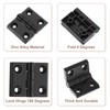 uxcell 2Pcs Adjustable 180 Degree Hinges, 50mmx62mm Zinc Alloy Locking