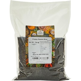 Old India Poppy Seeds Blue – 1kg, 100% Natural, Additive-Free, GMO-Free, Premium Quality