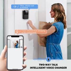 Ring Video Doorbell - Ring Video Doorbell Camera - Wireless Video Doorbell Camera for Home, Apartment, Offices, Hotel
