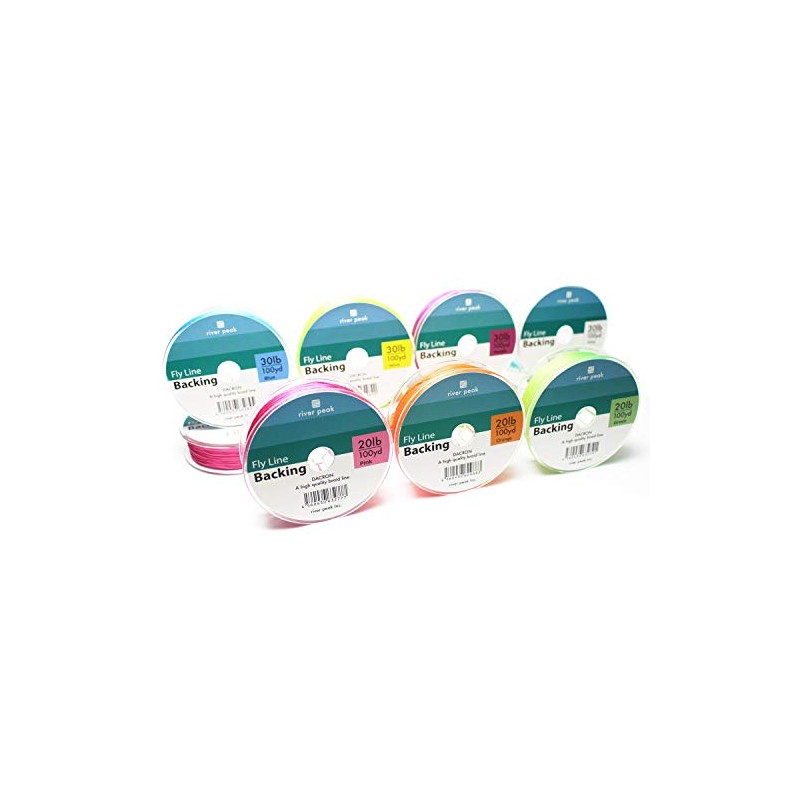 river peak Backing Line Dacron 100 yard (Blue, 20lb)
