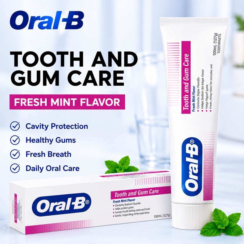 Oral-B Tooth and Gum Care Toothpaste Fresh Mint (Buy 2