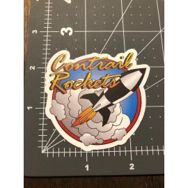 Contrail Rockets Humor Skateboard Laptop Guitar Decal Sticker B5I