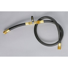 Yellow Jacket 15636 Plus II 3/8" Heavy Duty Charging Hose, 3/8" Straight x 3/8" Straight Fittings, 36"