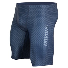 Onvous AquaGenesis Mens Swimsuit Jammer (30) Gray