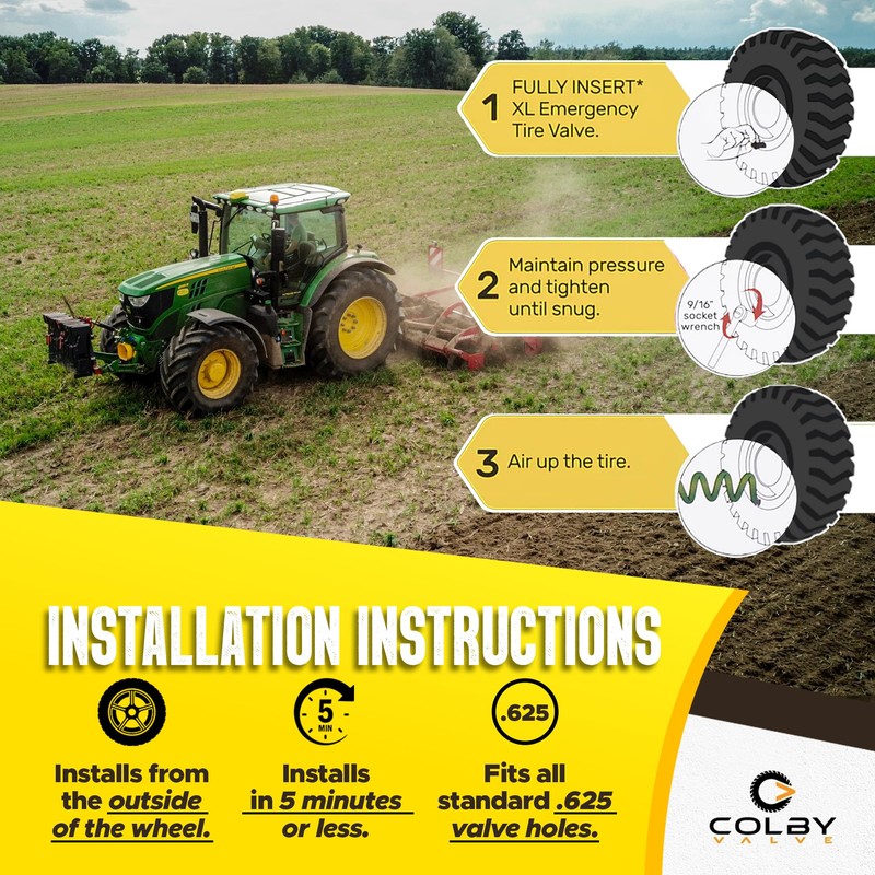 Colby Valve XL Emergency Valve Stem Replacement Heavy Duty Strong