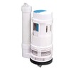 T Tulead Toilet Push Flush Valve Dual 185mm/7.28" Push Button Fill Valve Fit for Drainage Hole 64mm/2.5"