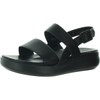 Naturalizer Womens Coast Platform Slingback Flat Sandal Black 8 W