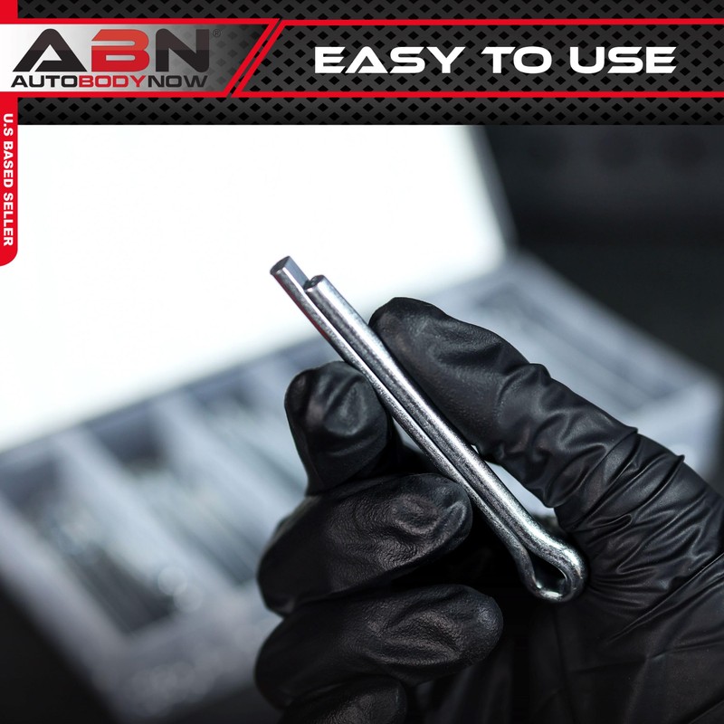 ABN Large Cotter Pin Key 144 pc Assortment Set 1/8