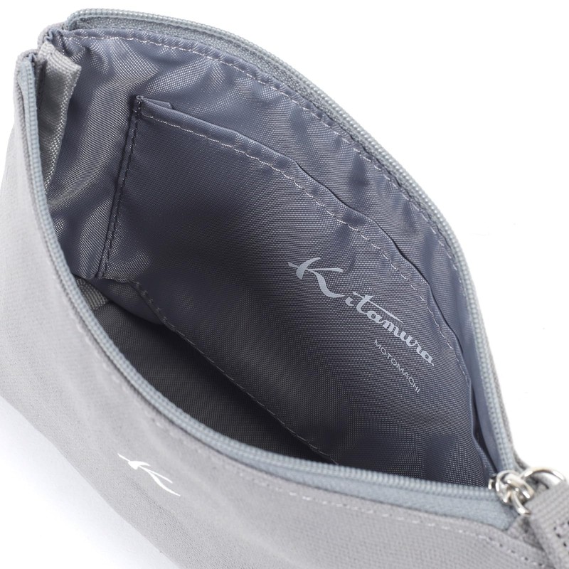 Kitamura BN0004 Canvas Pouch, light gray 82821