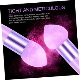 WOONEKY 3pcs Portable Makeup Sponges Set Small Mushroom Heart-shaped Angled Beauty Pens for Wet Dry Application Cosmetic Tools for Women