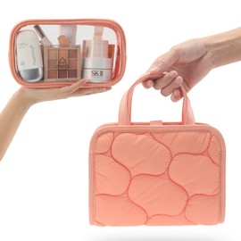 VanFn Cosmetic Bags, Travel Makeup Bag Toiletry Bag for Girls, Cosmetic Bag, Waterproof Zipper Pouches for Airline Travel, Toiletries, Bathroom & Organizing P.Travel Series