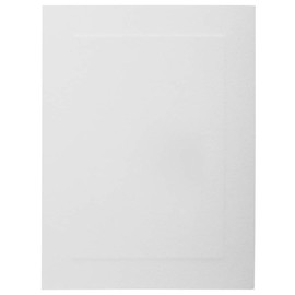 JAM PAPER Blank Foldover Cards - 5 x 6 5/8 (Fits in A7 Envelopes) - White Panel - 100/Pack