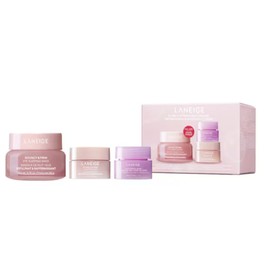LANEIGE Original Itrio Bouncy & Firm Face Care Set (Bouncy & Firm Eye 20g + Face 10ml Sleeping Mask 10g + Sweet Candy Lip Sleeping Mask (Mini) 3g