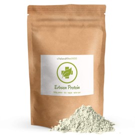Organic Pea Protein Powder 500 g - Vegetable Powder - Pea Powder - From Controlled Organic Cultivation - Pure Vegan Vegetable Protein - Natural Energy Supplier - Gluten Free - No Additives