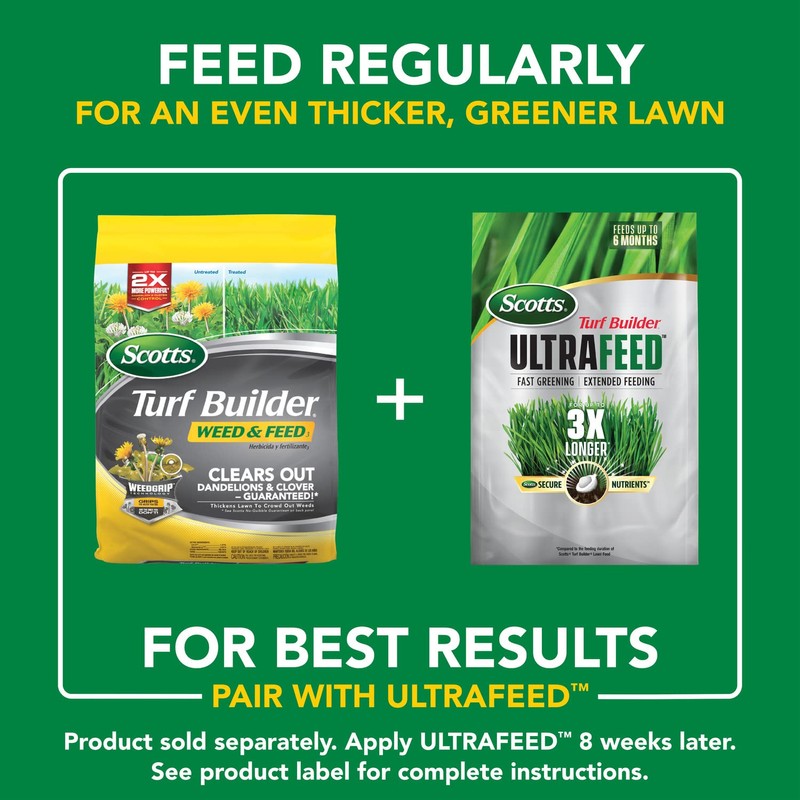 Scotts Turf Builder Weed & Feed3, Weed Killer Plus Lawn