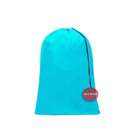 Laundry Bag Travel 60 x 90 cm, Laundry Bag Dirty Laundry Large Capacity Laundry Bag Travel with Drawstring Closure, Fabric 120L Dirty Laundry Bag (1 Piece Light Blue)